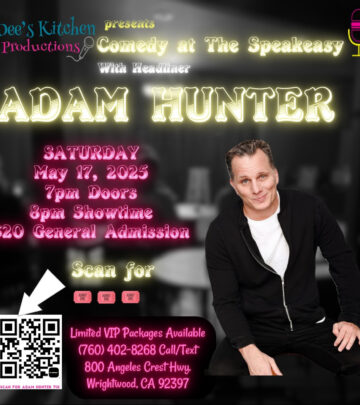 Adam Hunter Headlines Comedy Show in Wrightwood