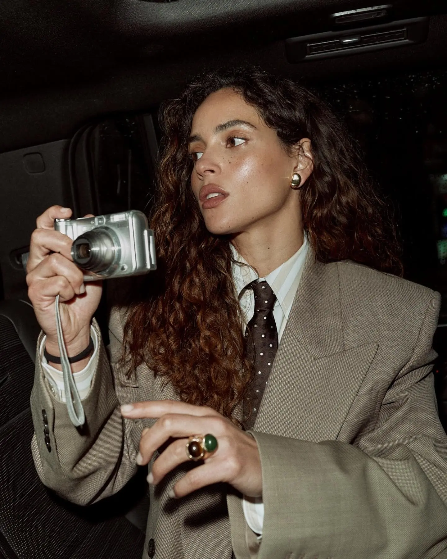 Adria Arjona Delights On Late Night Set Chat