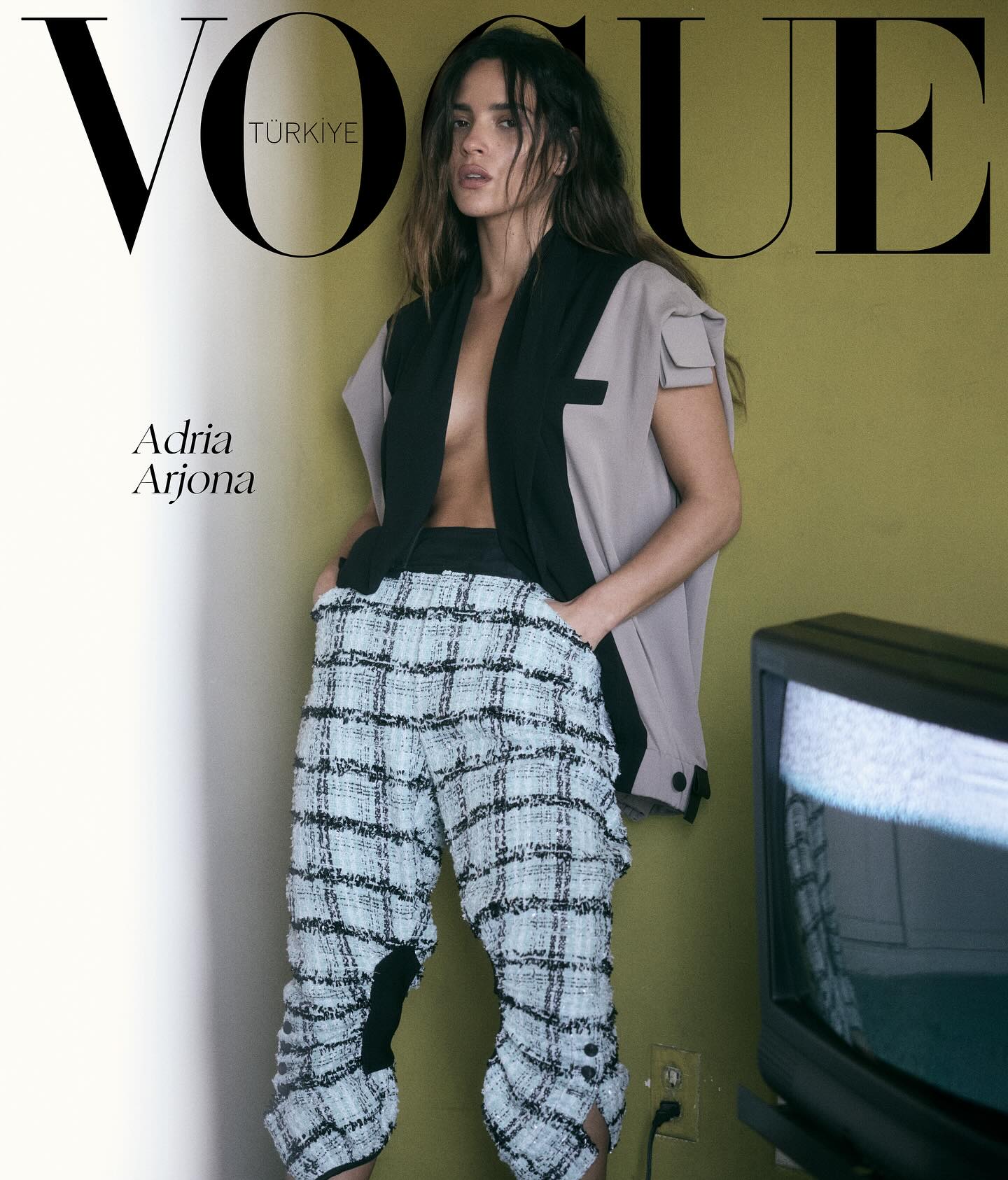 Celebrated actress Adria Arjona teams with top creatives for a stunning Vogue Turkey cover.