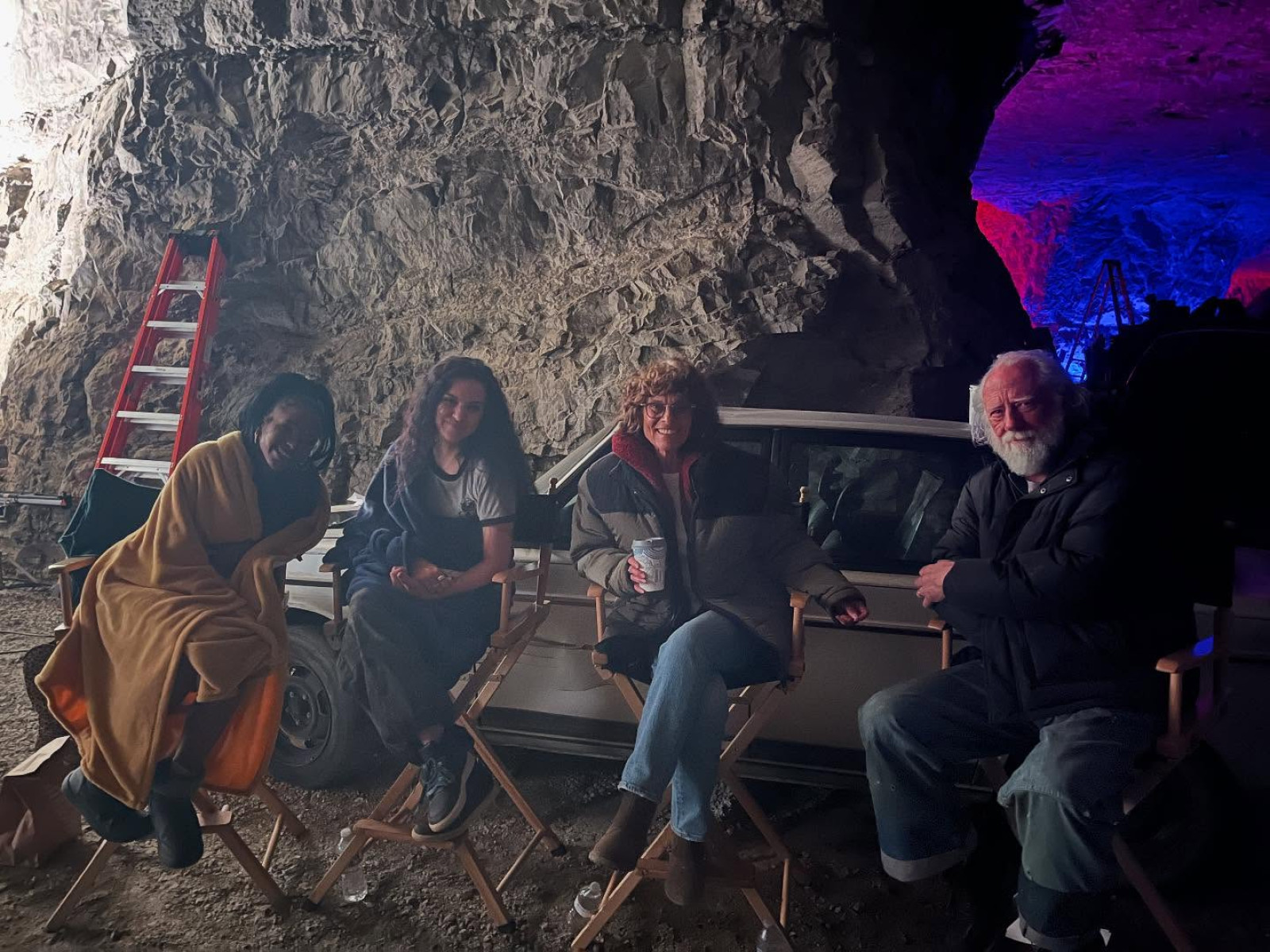 Adrienne Barbeau Endures Early Morning Cave Shoot Veteran actress faces a frosty cave shoot, mixing on-set fun with bold adventure tonight!!