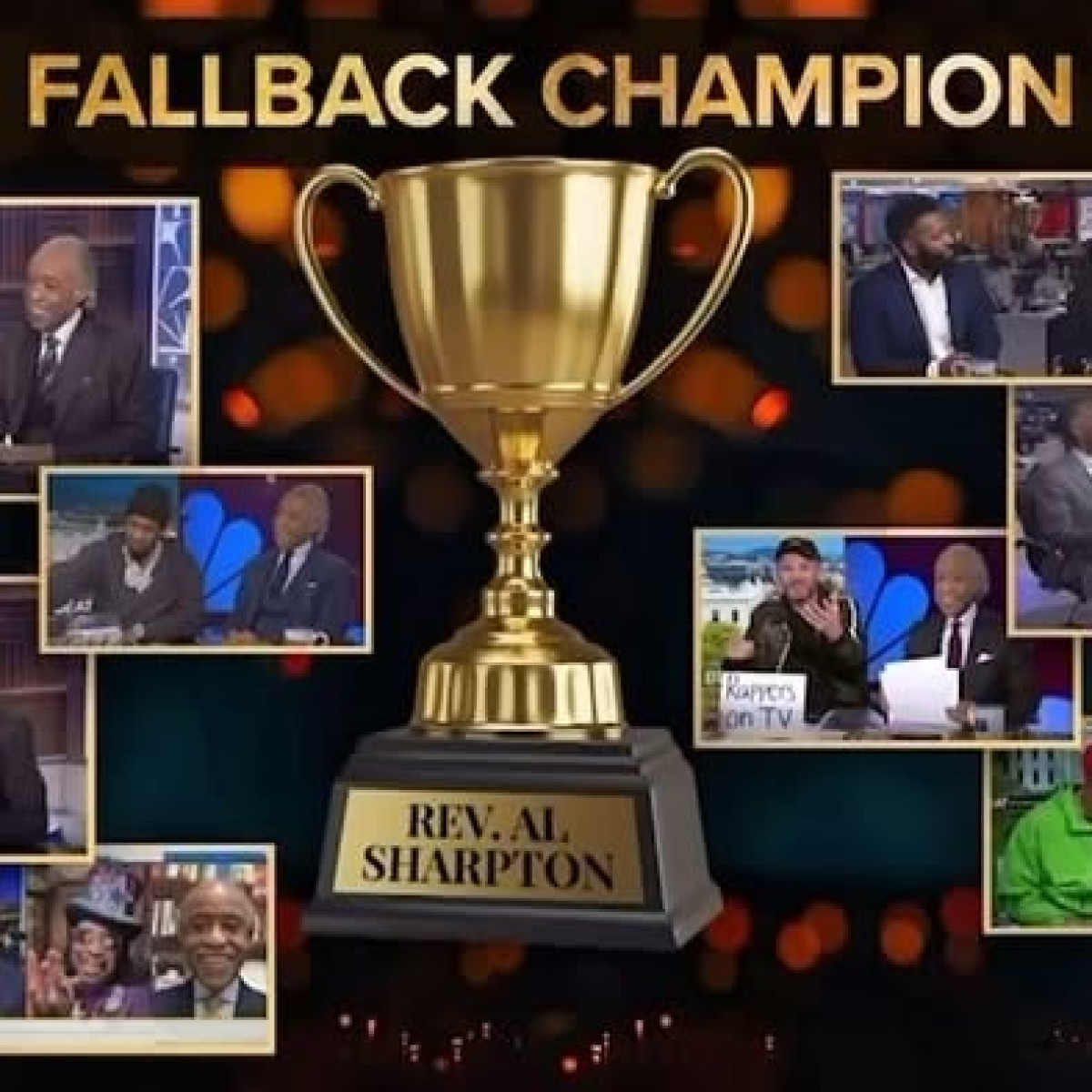 Rev. Al Sharpton celebrates his 10th MSNBC Fallback appearance, merging truth with humor!!