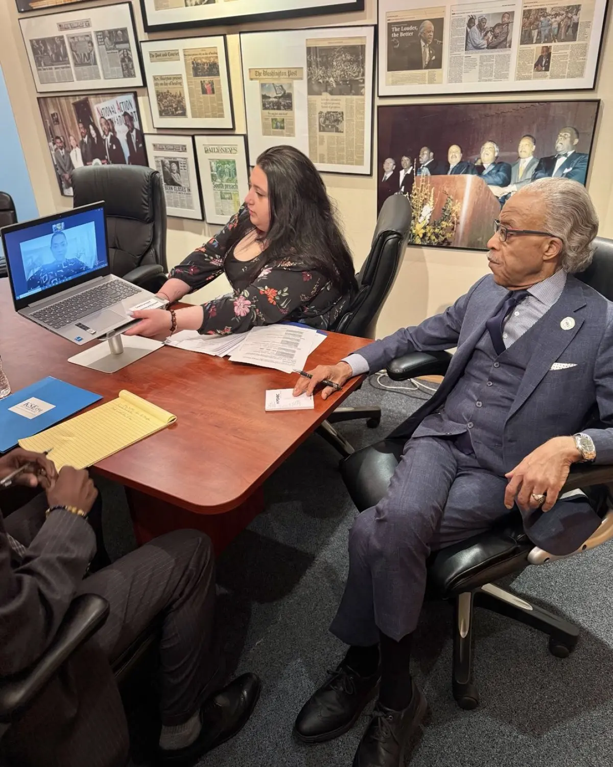 Reverend Sharpton Conducts High-Level Talks at NAN Corporate to Drive Civil Rights Agendas