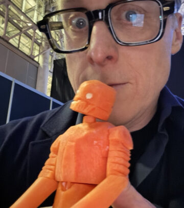 The actor shares a carrot figurine innovation to deliver a witty homage on Star Wars Day