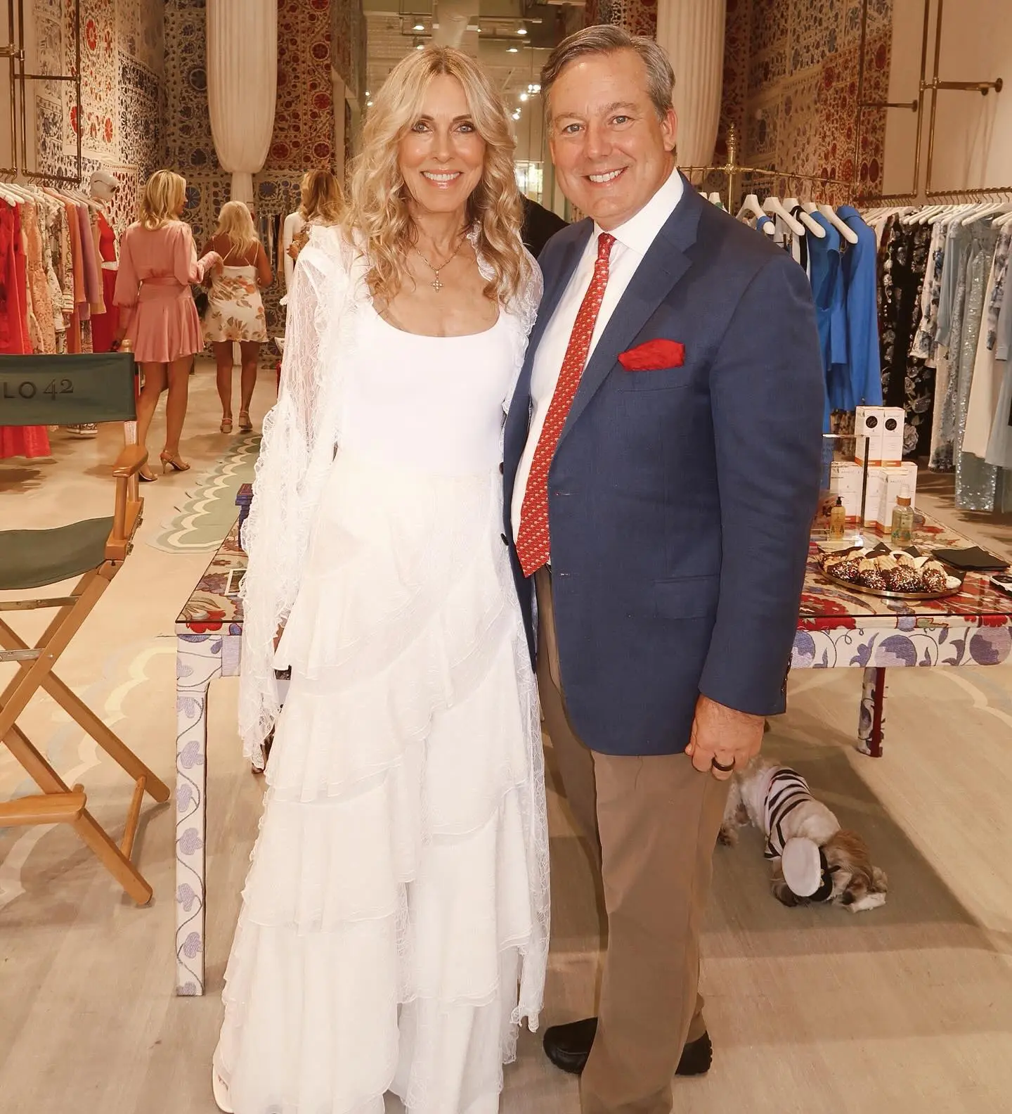 Alana Stewart Shines at Palm Beach Fashion Event Alana Stewart models chic white outfits at a charity shopping event in Palm Beach, FL 2023