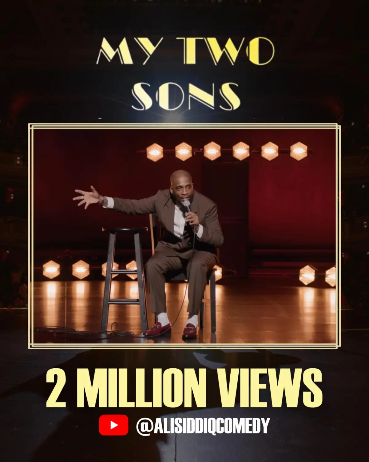 Ali Siddiq Celebrates 2 Million Views, Announces Tour Thankful for over 2M views, comedian Ali gears up for live shows in Macon and Savannah!!!!