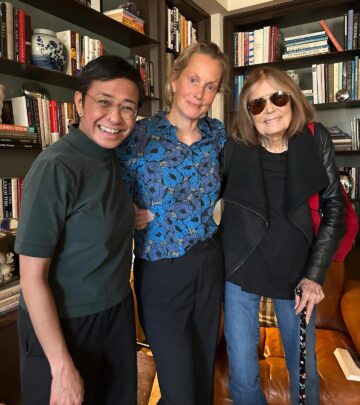 TV star applauds Nobel laureate and feminist icon for setting a bar in fearless journalism