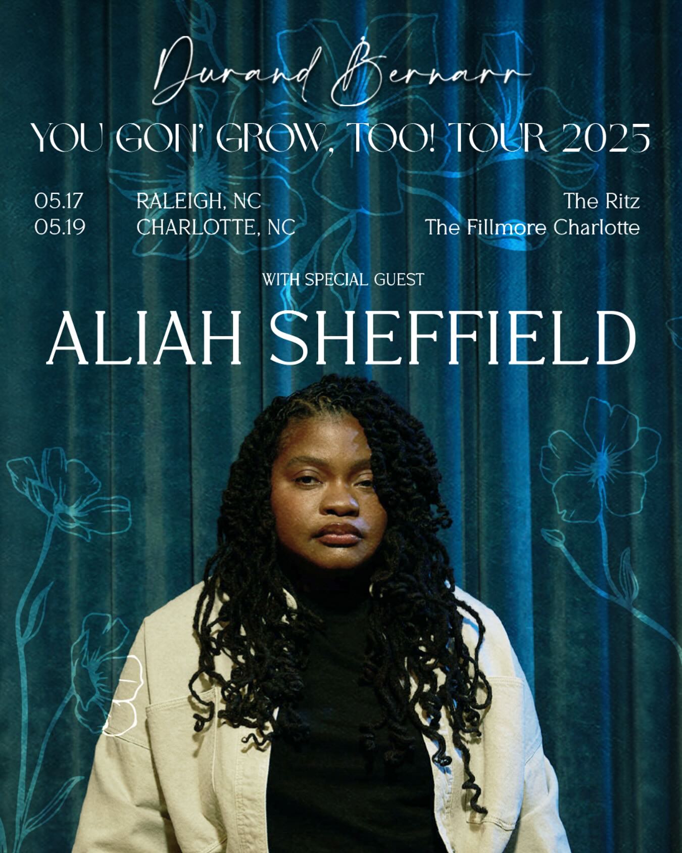 Aliah Sheffield lands in NC with Durand Bernarr for a special fan meet and greet event now.