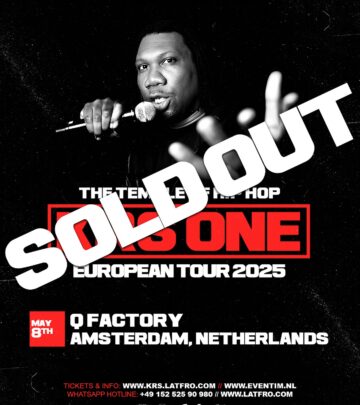 Amsterdam Concert Sells Out: KRS-One Live