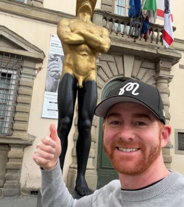 Santino reveals his Italian vibe with candid humor and effortless travel flair on Insta!!!