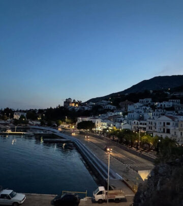 Comedian streamer shares sun-drenched images from his enchanting monthlong Aegean getaway.