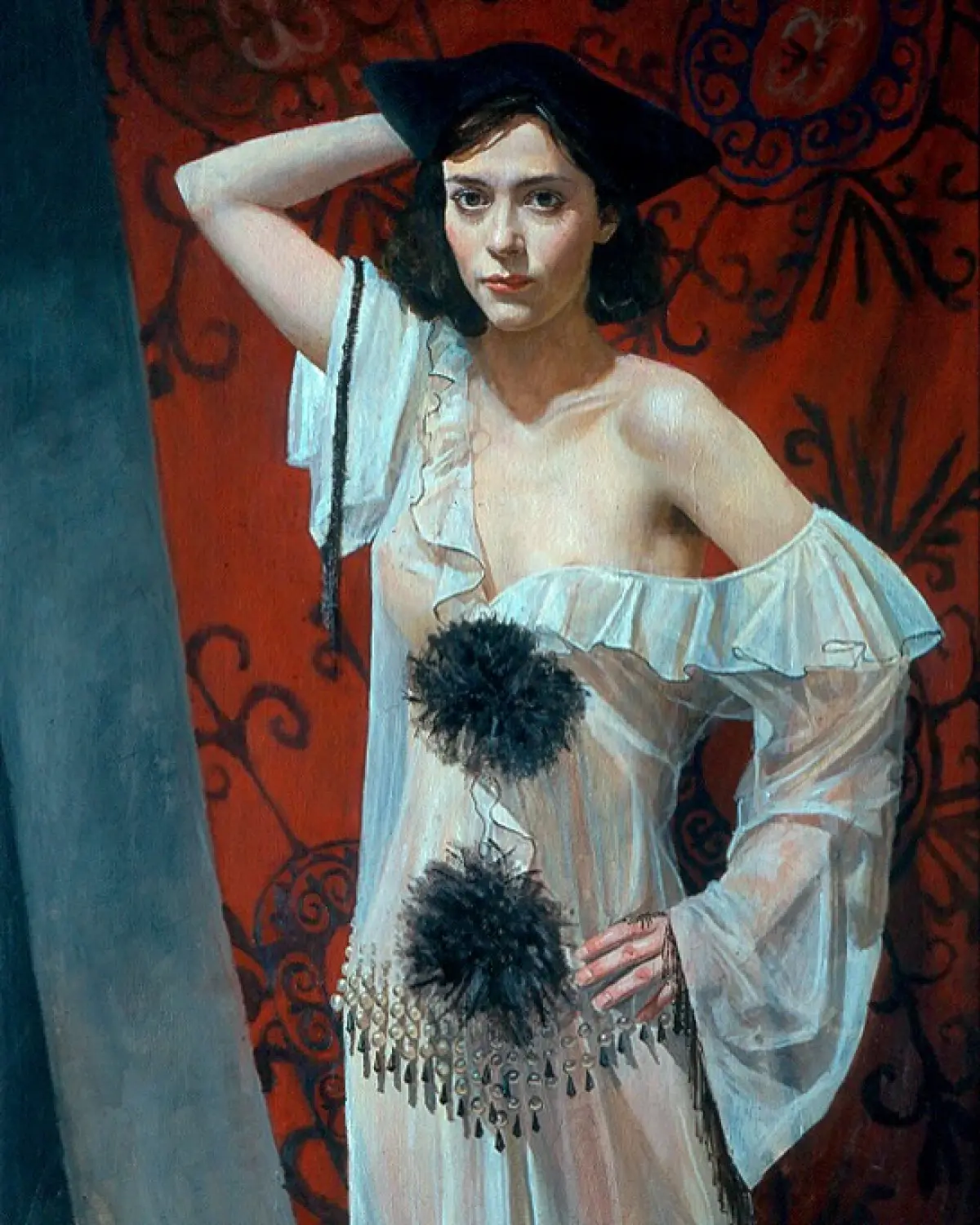 Anna Friel As Lulu: Theatrical Portrait Revisited 2001 stage art portrays Friel's cool charm and dramatic flair in a captivating portrait!!