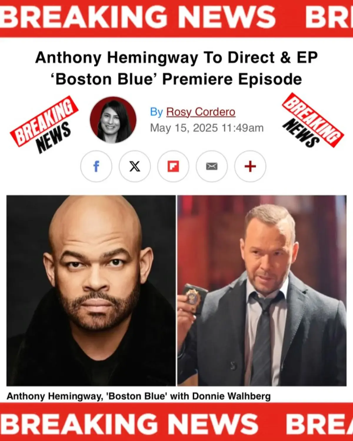 Anthony M. Hemingway Directs Boston Blue Pilot CBS’s new series 'Boston Blue' marks a dynamic milestone for director Anthony M Hemingway