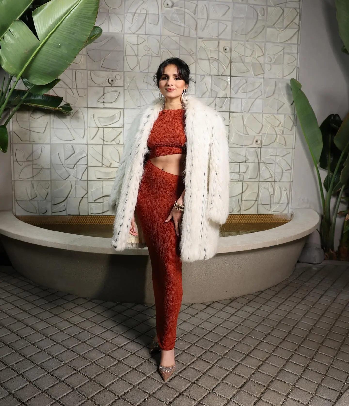 Aparna Brielle Stuns in Chic Evening Attire Aparna Brielle dazzles in chic evening attire, enjoying a night out with top style brands.