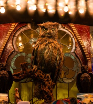 Archimedes Welcomes Guests At Hollywood Magic Castle