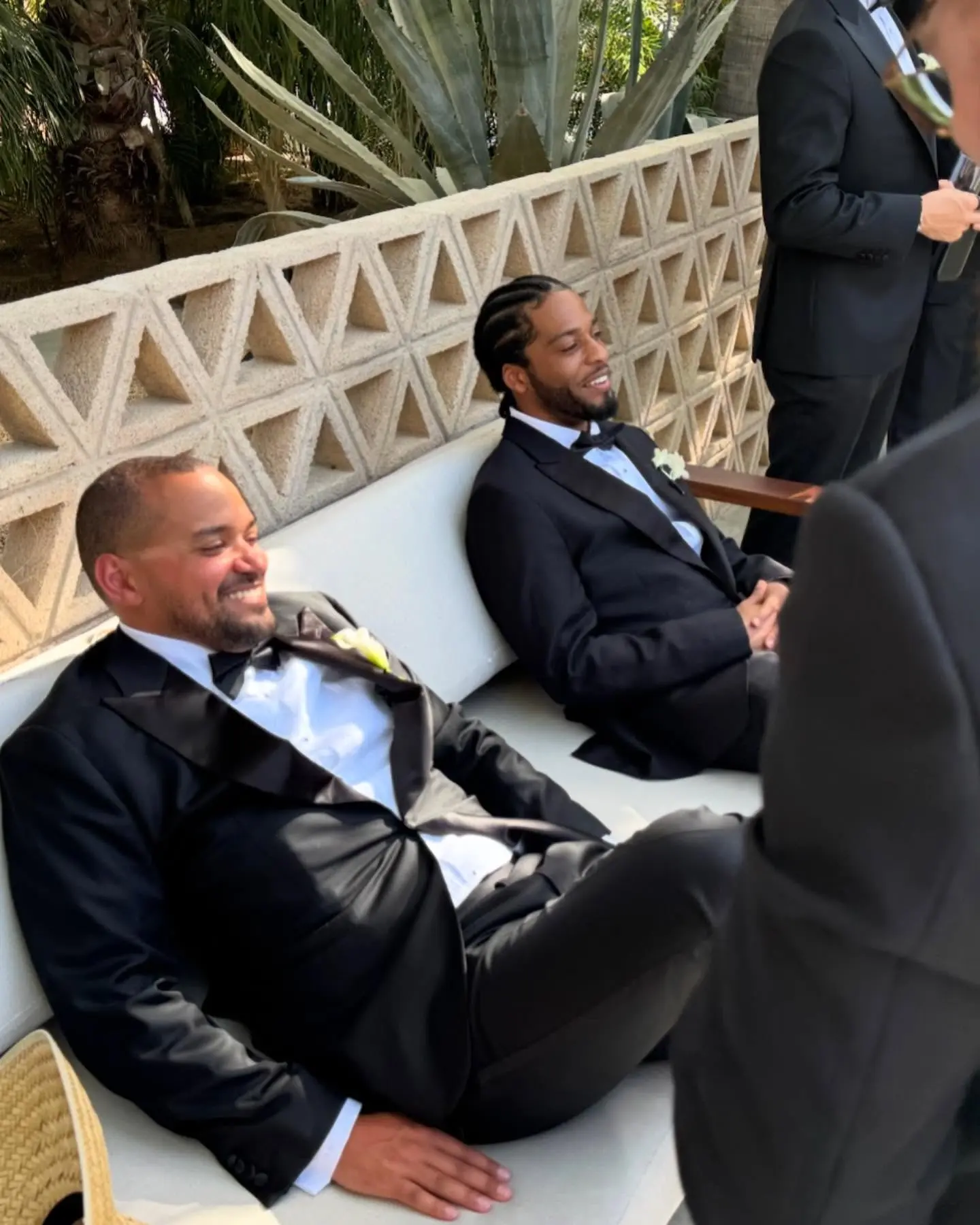 Armani White Celebrates Bond With Fellow Groommen