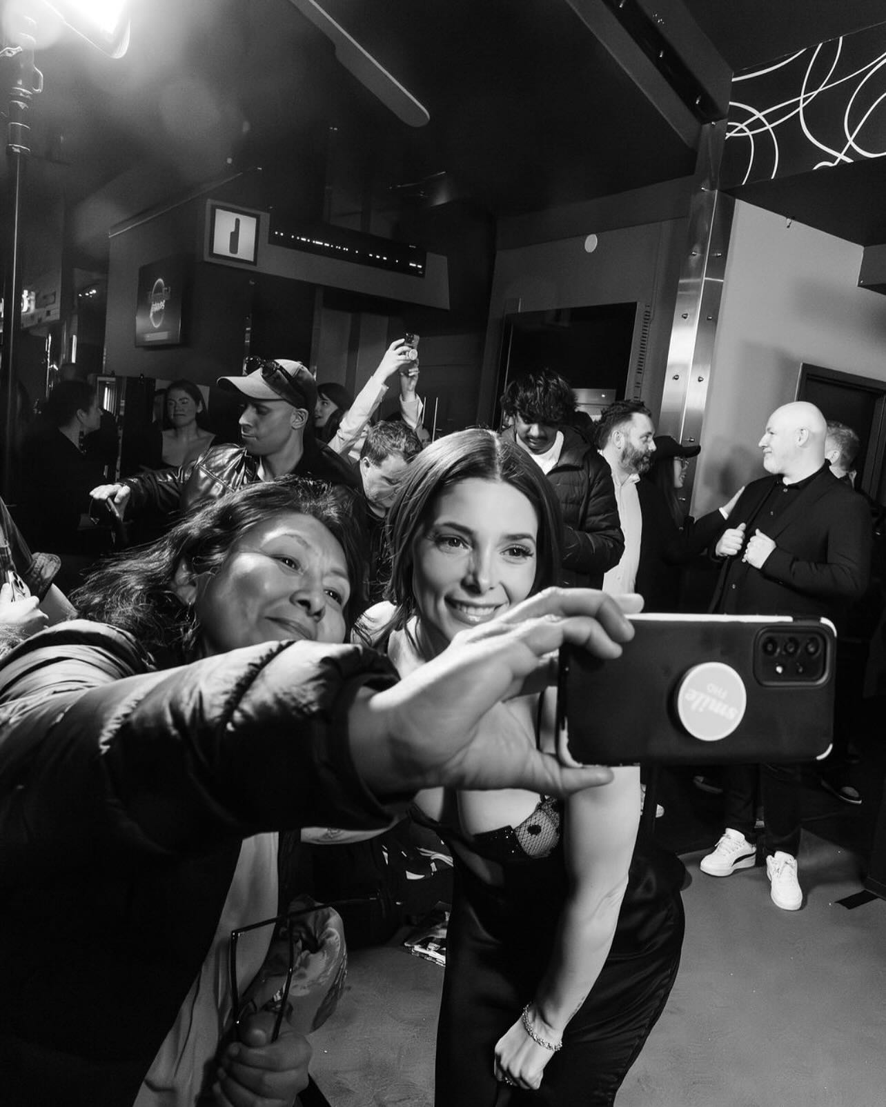 Ashley Greene Celebrates Positive Response to It Feeds Film Grateful for film success, Ashley Greene expresses joy and gratitude for It Feeds team.!!