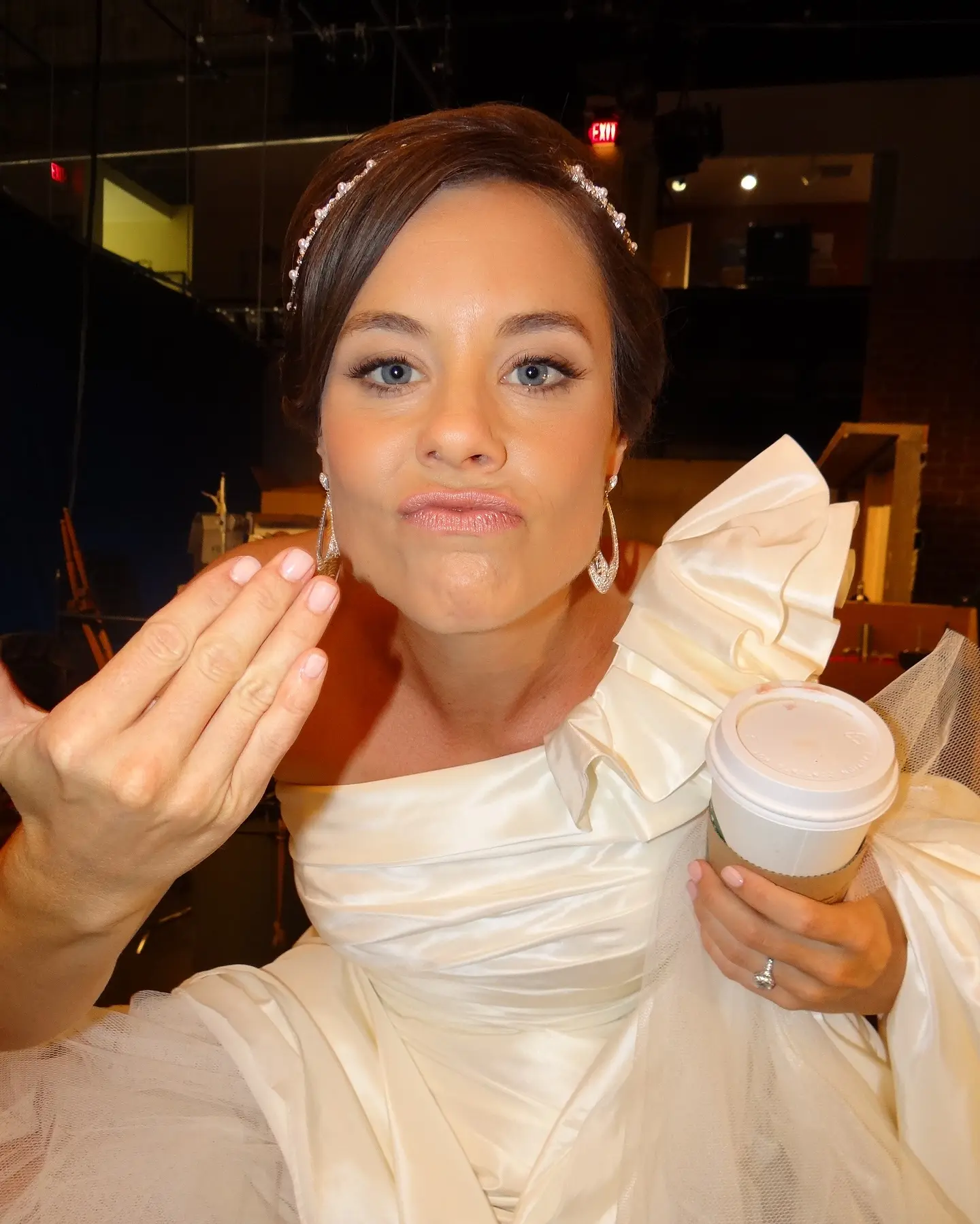 Ashley Williams: Flashback Fun in a Wedding Dress Role