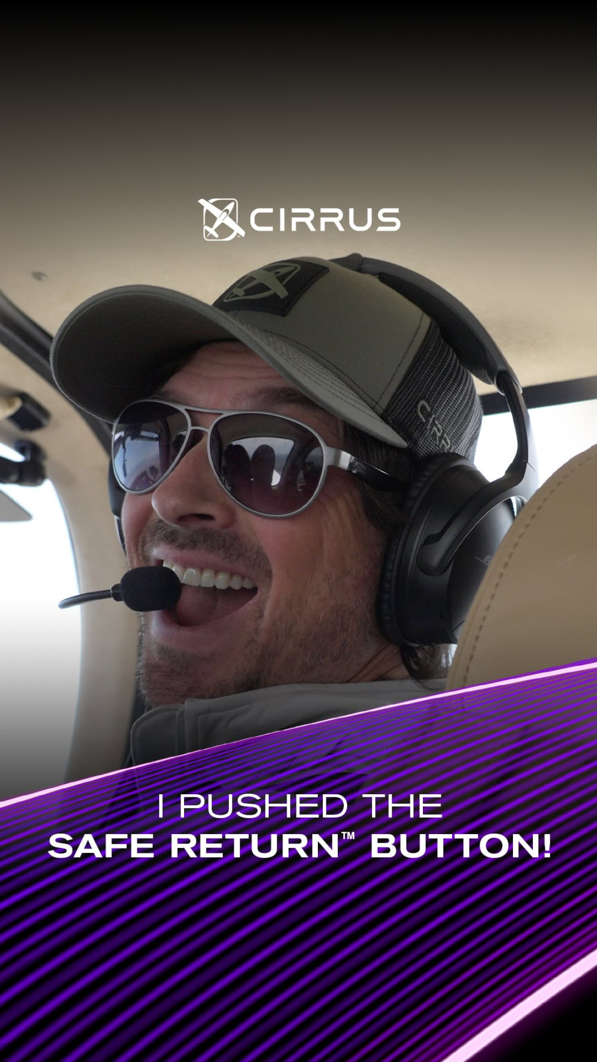 Ian Somerhalder displays autoland tech that redefines safety and inspires new flyer dreams.