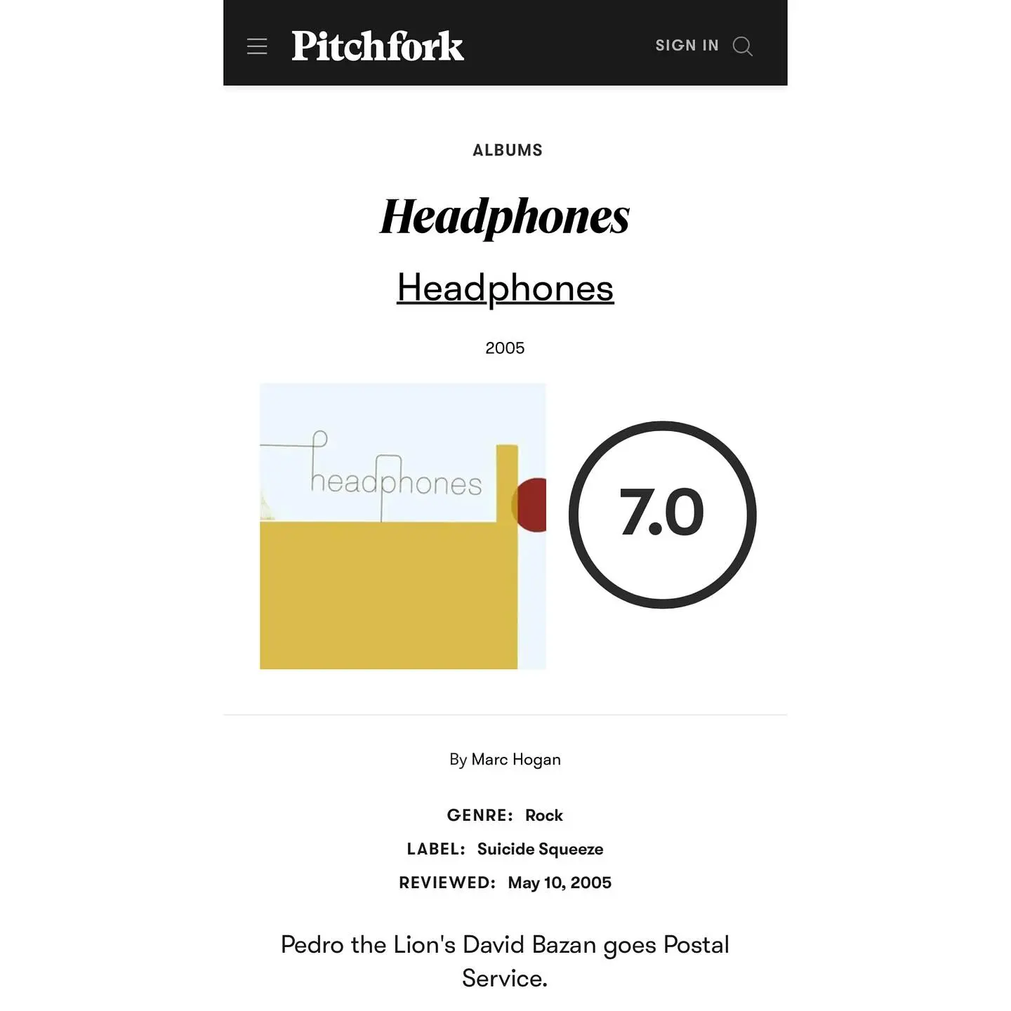 Bazan Revisits Stressful Headphones LP Journey