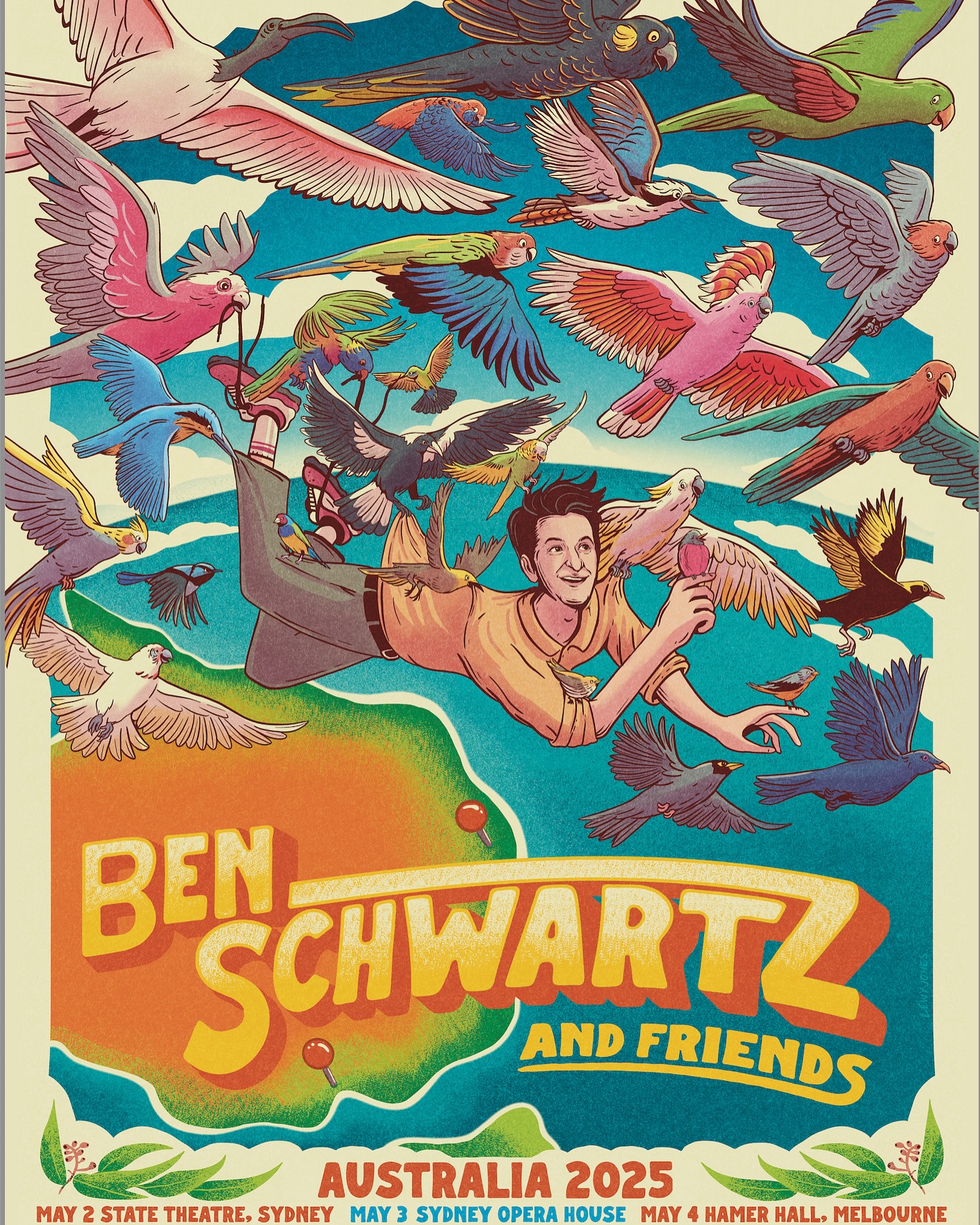 Ben Schwartz Unveils Limited Edition Posters For Australia
