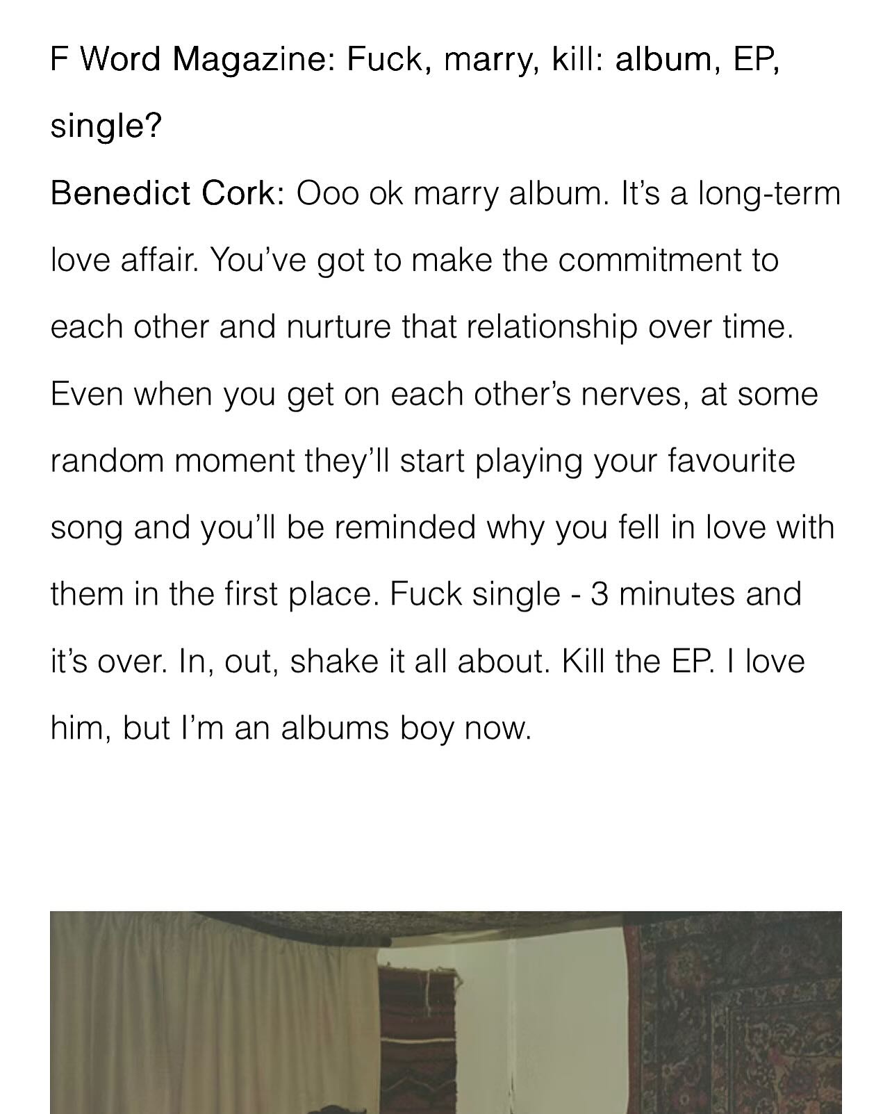 Benedict Cork Marks Milestone With Album Retrospective