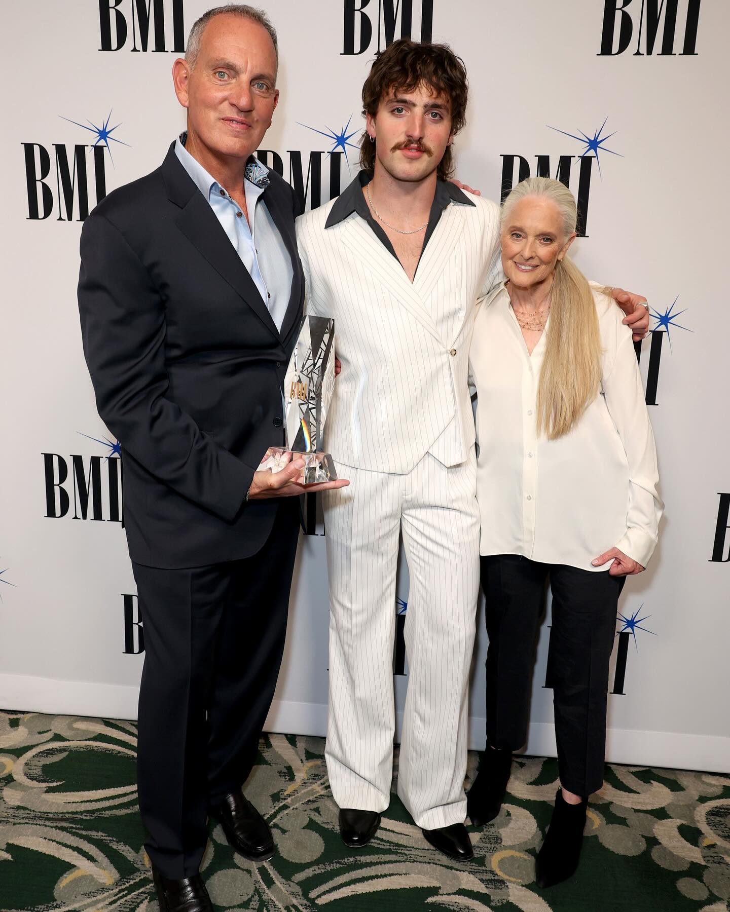 BMI honors talent Benson Boone with a Champion Award, celebrating industry achievement!!!