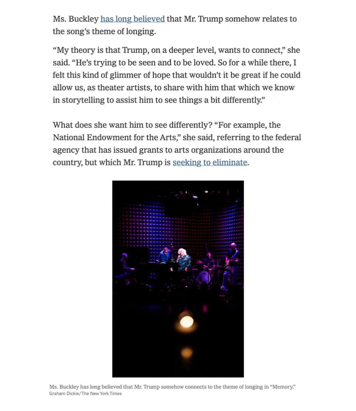 Betty Buckley Lights Up Joe's Pub Stage