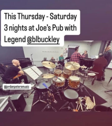 A glimpse behind rehearsals with music icons gearing up for spectacular Joe's Pub nights!!