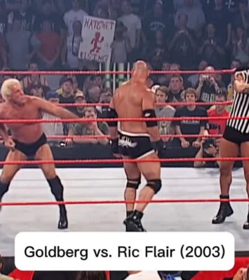 Iconic wrestler Bill Goldberg wows onlookers with a game-changing super kick in style!!..