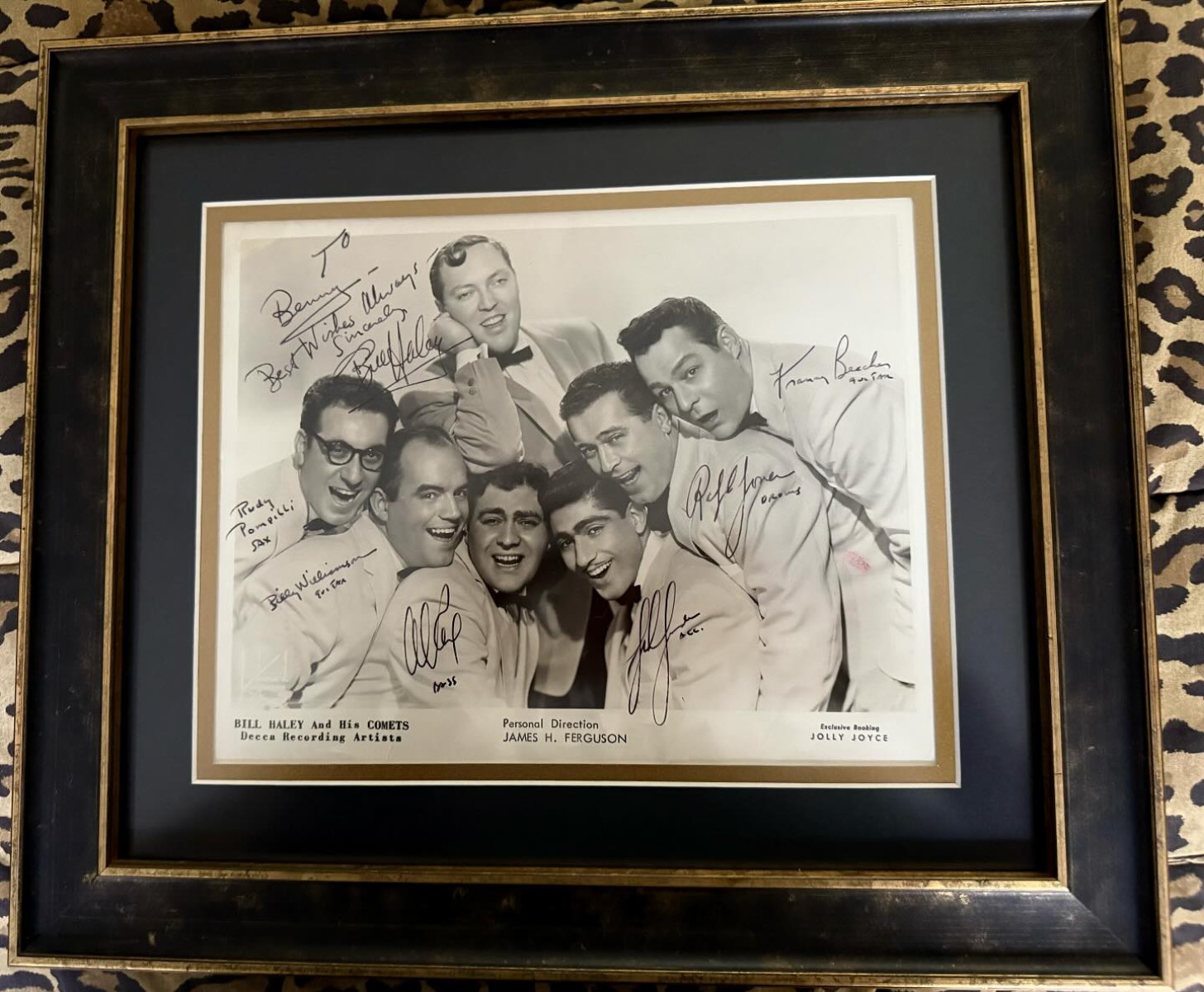 Bill Haley Memorabilia Sparks Rock Roll Legacy Frank Stallone shows rare Bill Haley memorabilia, uniting rock heritage with pure passion.