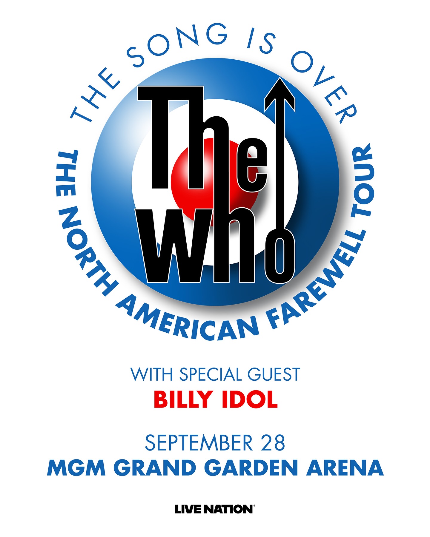 Billy Idol To Guest The Who’s Final US Show Rock legend Billy Idol joins The Who as special guest for last US show in Vegas on Sept 28