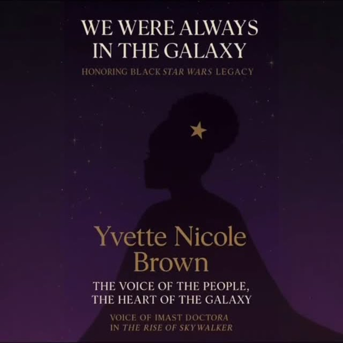 A tribute celebrating Black pioneers in Star Wars who redefined the galaxy with true grace.