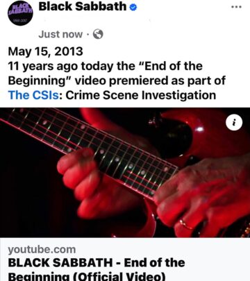 Eleven years on, Sabbath’s premiere video still shapes rock and metal culture. - always!!!
