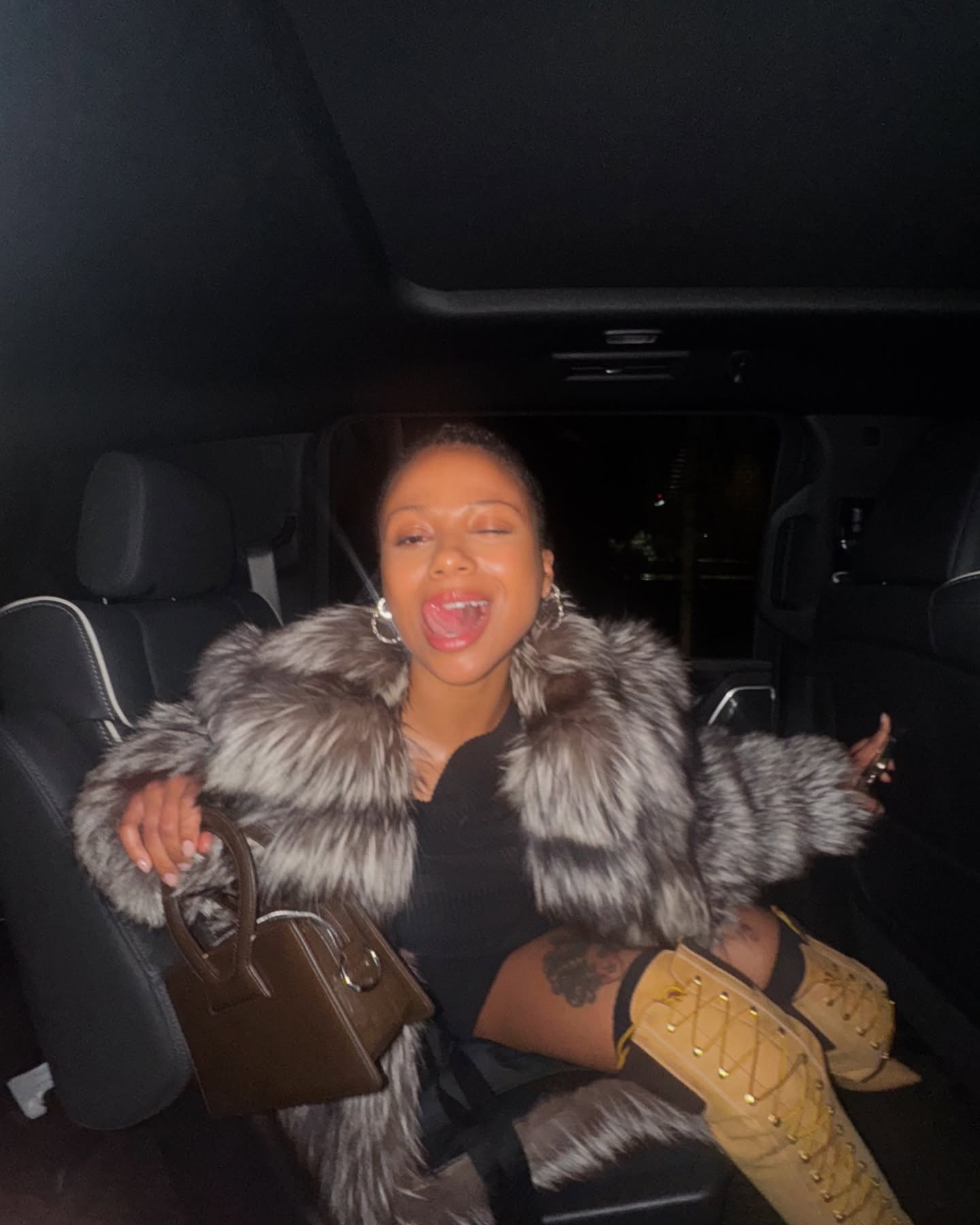 Bold Stride Captivates Fans: Myha'la's ‘Stomp Stomp Chomp’ Post