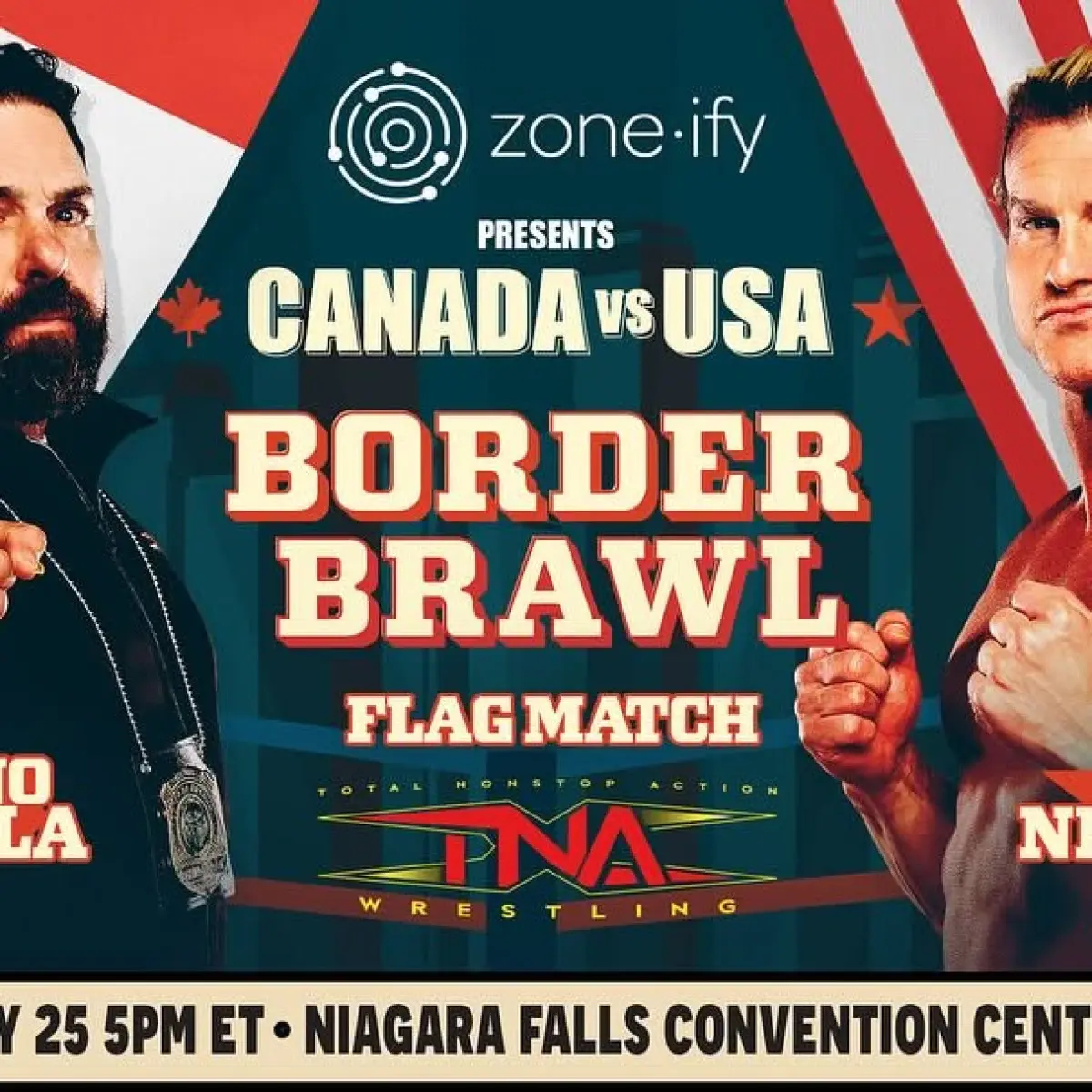 Top wrestling pros set to collide at Niagara Falls Convention Centre in a thrilling brawl.