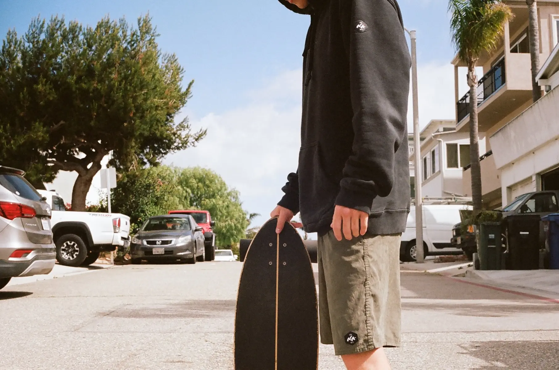 Brady Noon Wows in Bold Beach Shorts by Natural Art, Merging Style with Summer Vibes on IG