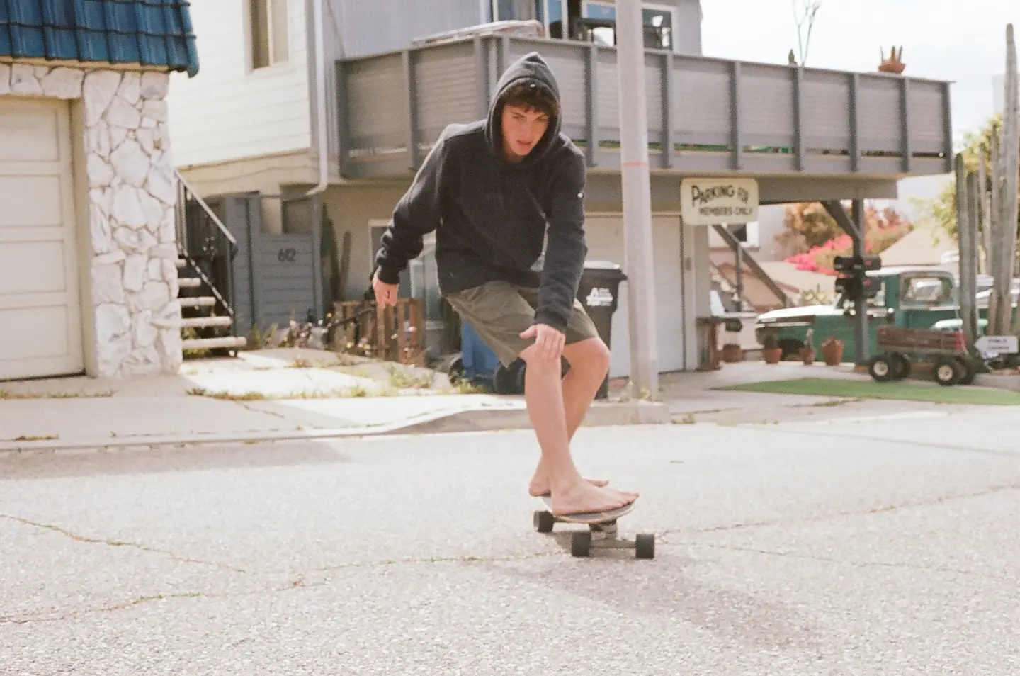 Brady Noon Wows in Bold Beach Shorts
