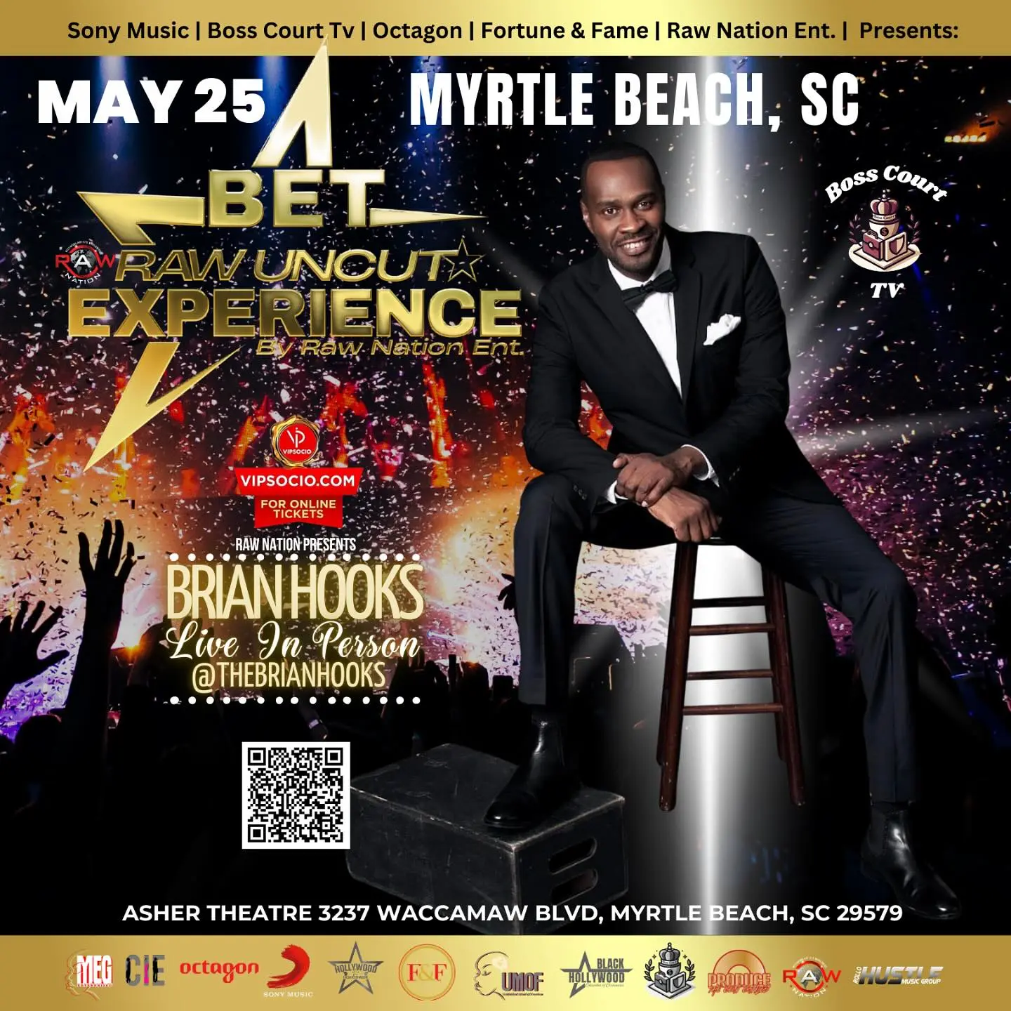 Brian Hooks Ignites Myrtle Beach Brian Hooks electrifies Myrtle Beach on May 25 with unforgettable live entertainment now.