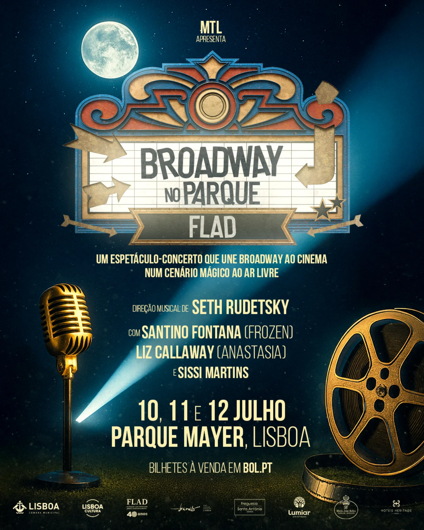 Broadway No Parque Returns to Lisbon’s Parque Mayer Global musical icons meet Portuguese talent July 10–12 for a landmark summer stage show.!!