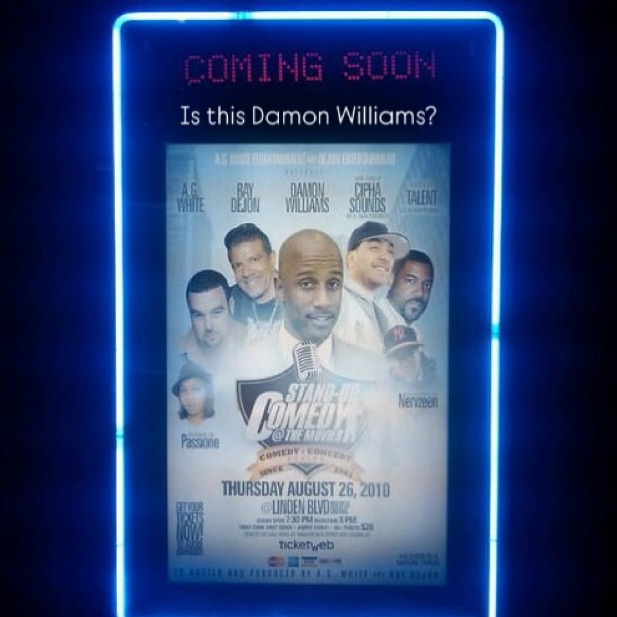 Brooklyn Memory: Damon Williams Recognized Pioneer A.G. White revisits Brooklyn archives spanning 15 years, honoring comedian Damon Williams.!