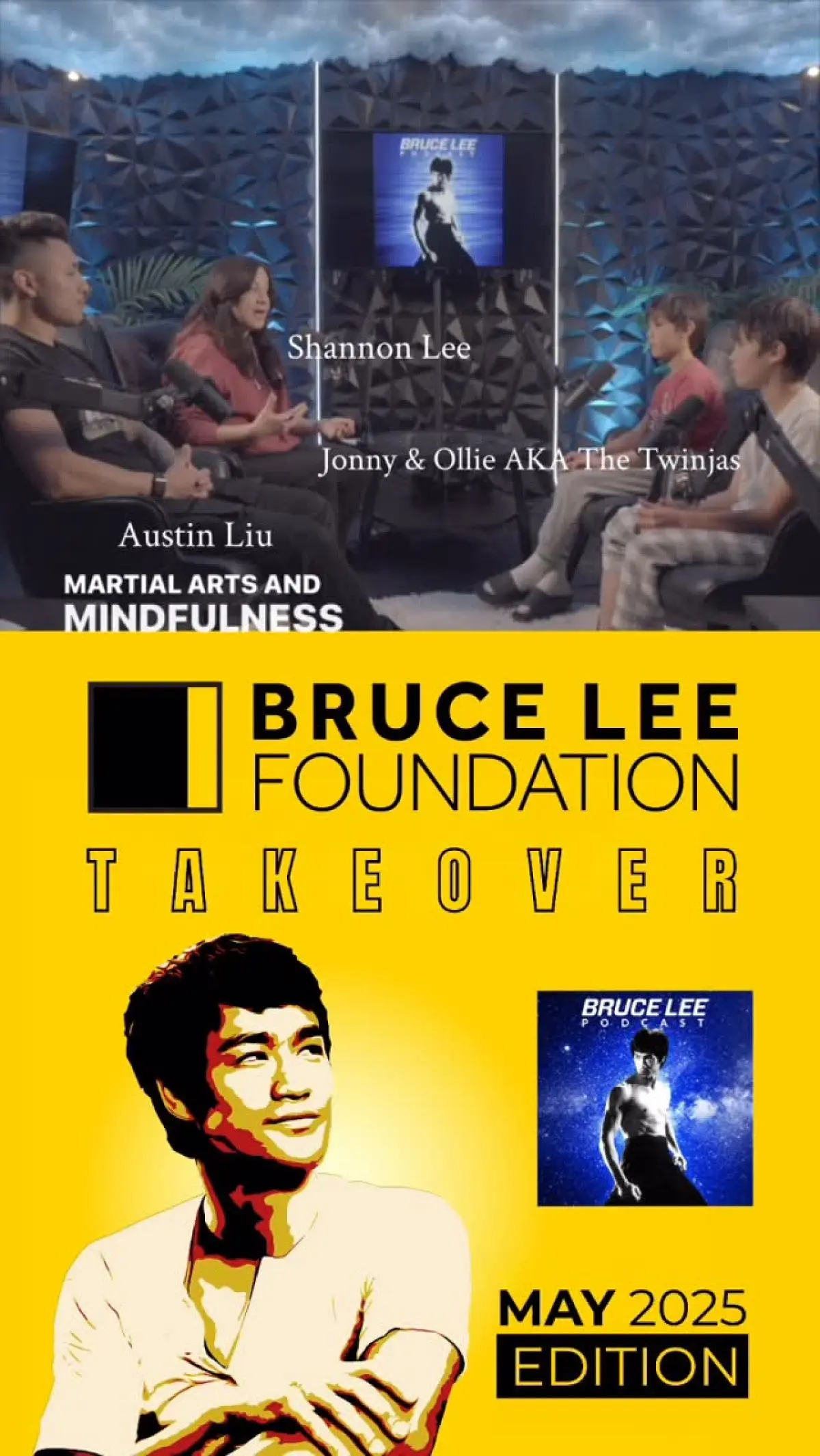 Bruce Lee Podcast: Special Edition Guests Announced Celebrating AANHPI pride and mental wellbeing with martial arts legends and rising talents.