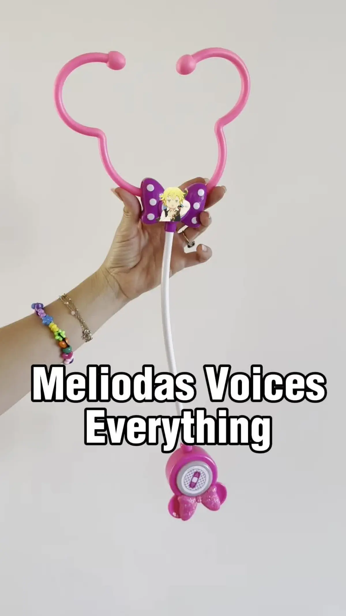 Voice actor Bryce Papenbrook stuns audiences with a clever Meliodas stethoscope portrayal.