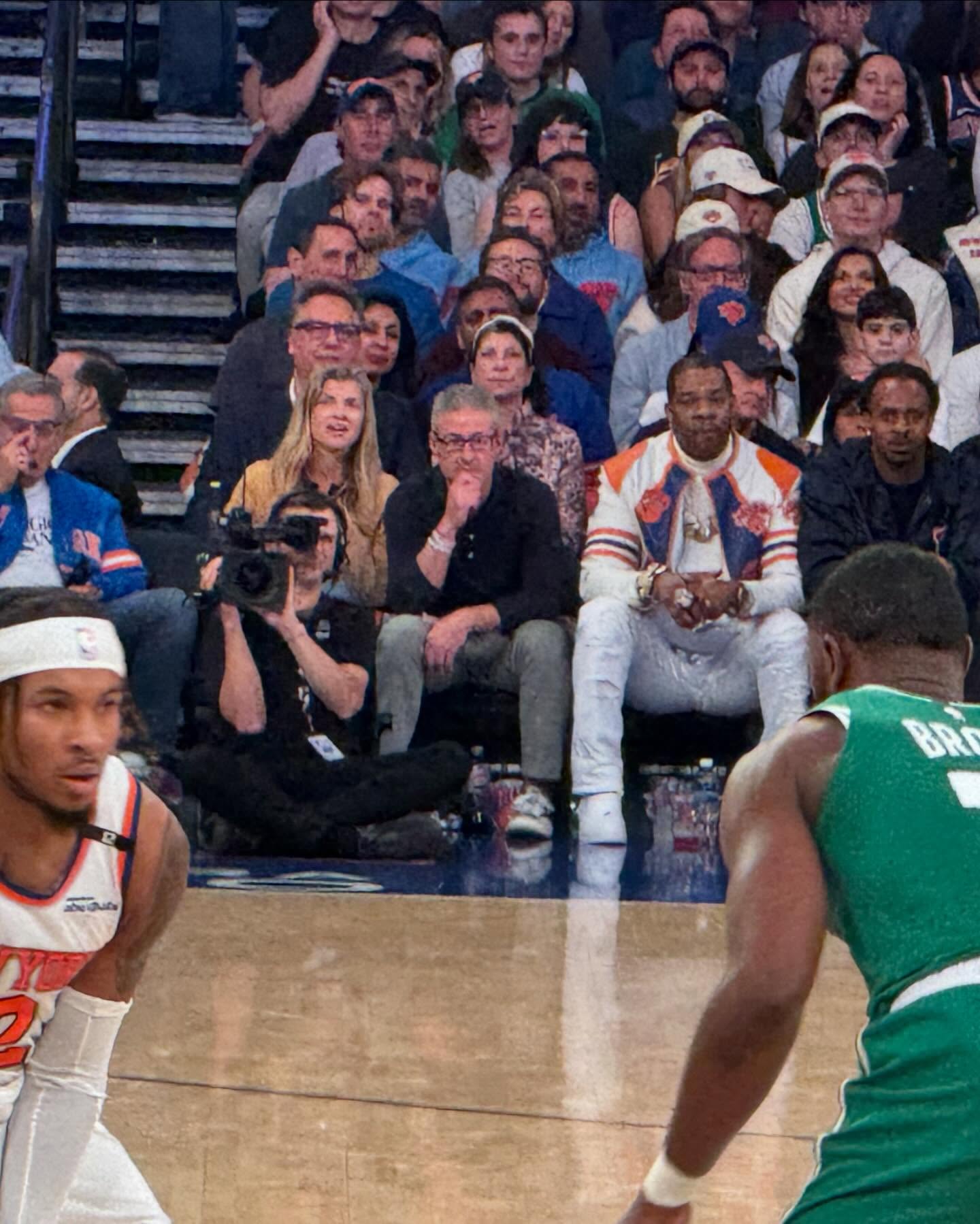 Busta Rhymes Celebrates Knicks Victory Over Boston