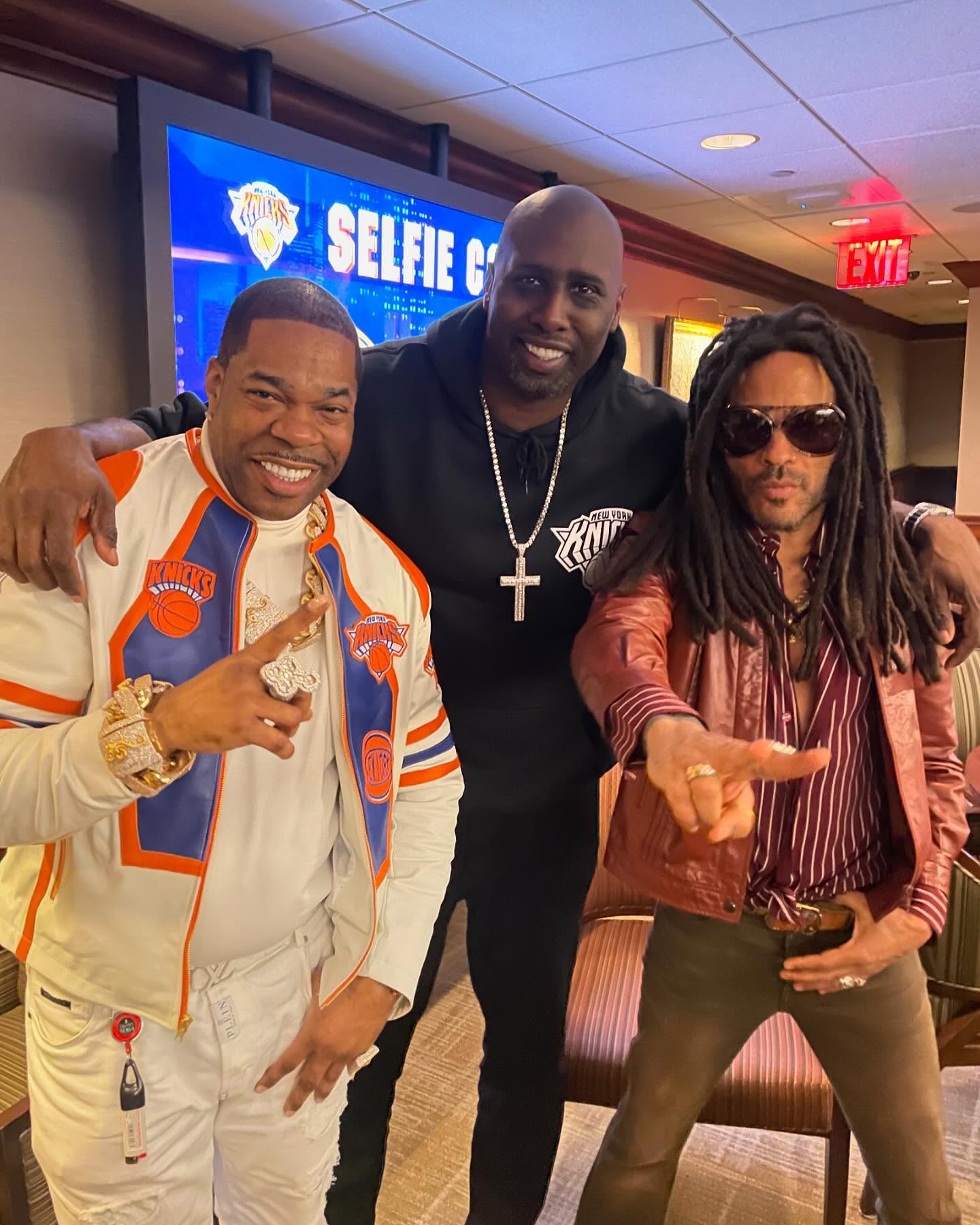 Busta Rhymes Celebrates Knicks Victory Over Boston