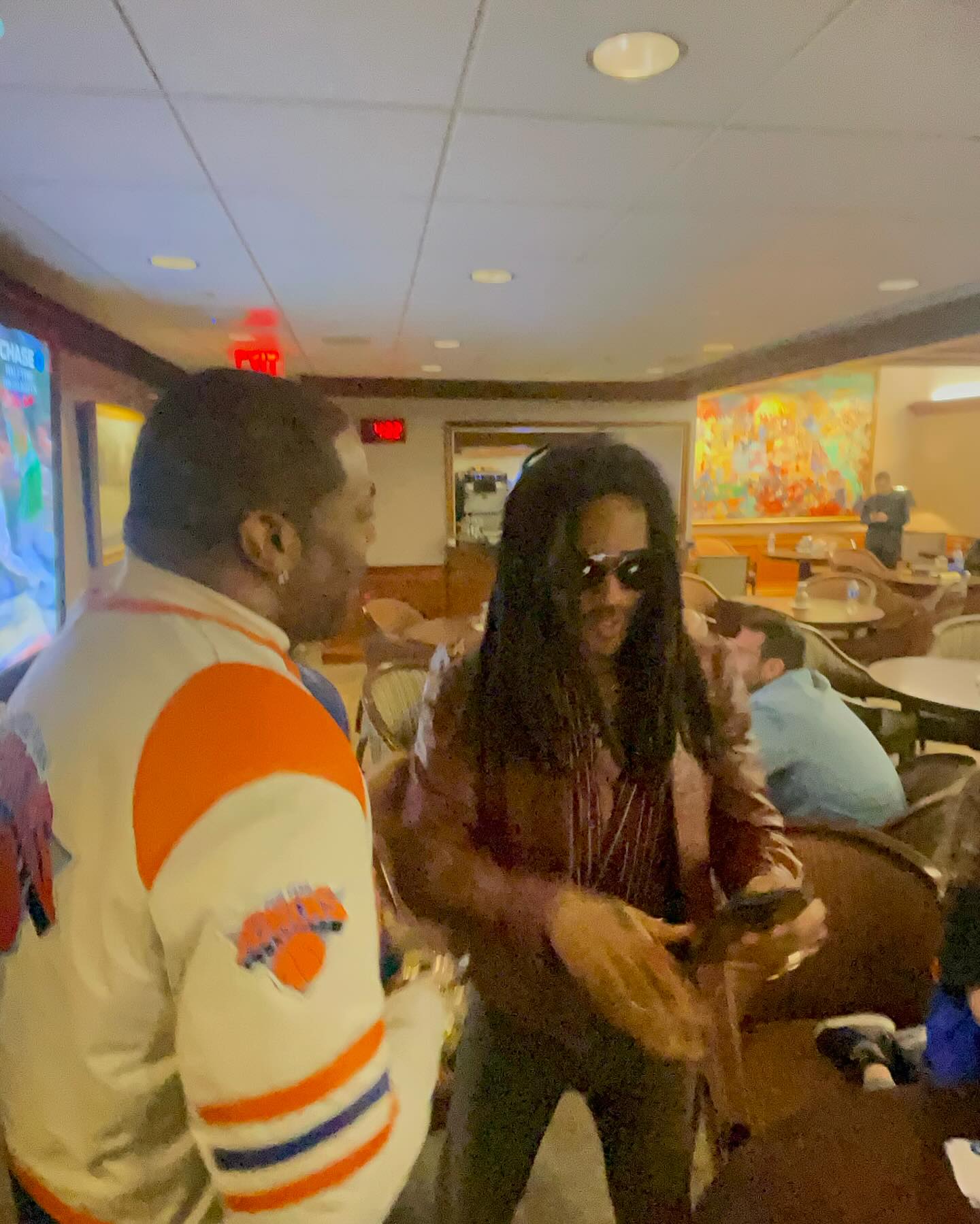 Busta Rhymes Celebrates Knicks Victory Over Boston