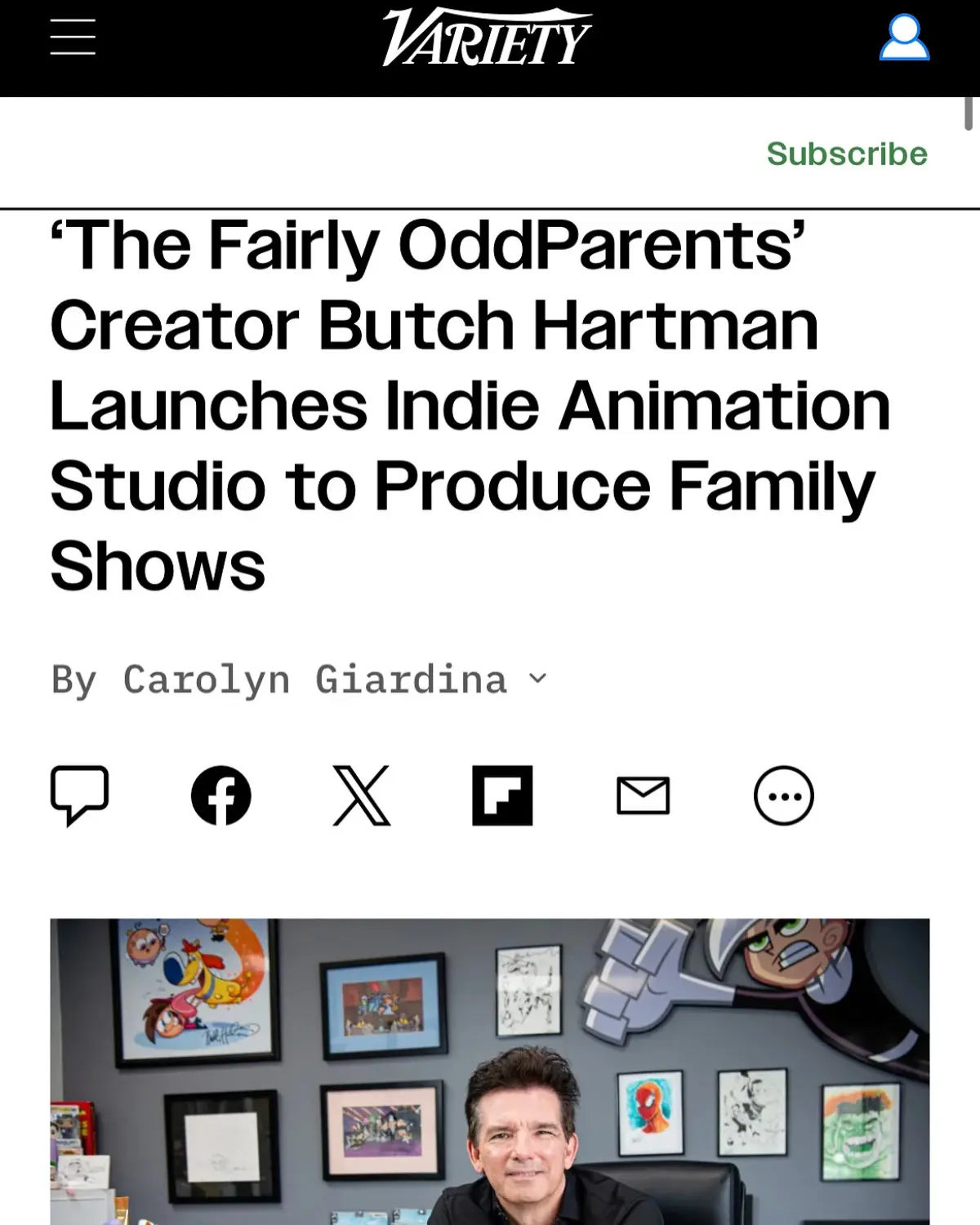 Butch Hartman Officially Recognized By Variety Iconic animator Butch Hartman earns Variety’s official nod – a milestone moment in legacy!