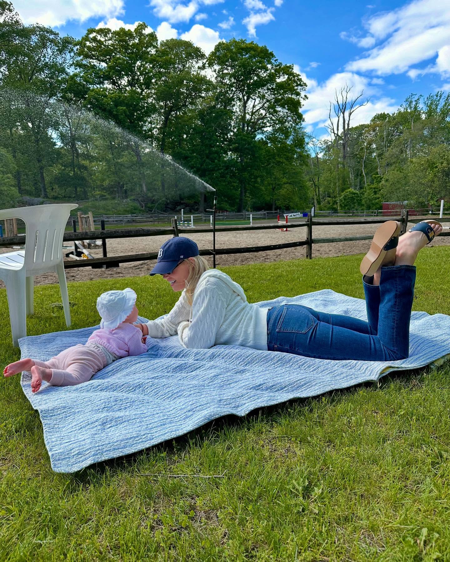 Byrdie Bell Enjoys Family Riding Lesson