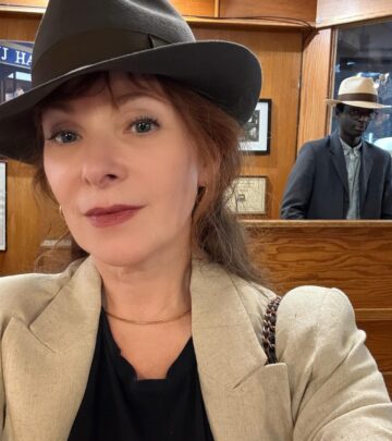 Cady McClain Adorns Iconic Grey Felt Borsalino