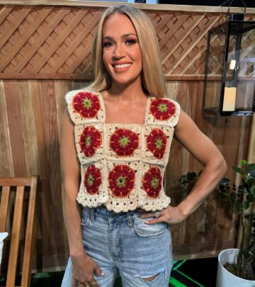 Carrie Underwood Rocks Tomato Top On Idol Set