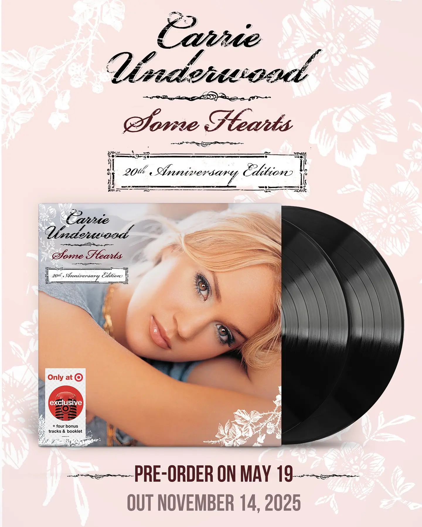 Carrie Underwood Unveils 20th Anniversary Vinyl Renowned country singer Carrie Underwood launches a special limited-edition vinyl for fans.!